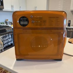 Sharp Half Pint Carousel Microwave Oven Blue Model R-120DB Tested Vintage Retro