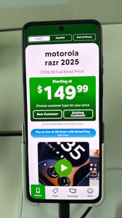 149$ moto razr 2025 titanium