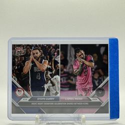 2024 Topps Now Stephen Curry Lionel Messi #128