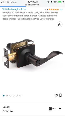 10 Pack Modern Door Handles