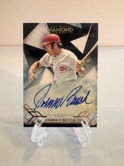 2020 Topps Diamond Icons - Johnny Bench #AC-JBE Purple Autograph/10