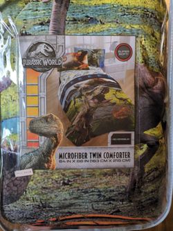 Jurrasic World Twin Comforter Reversible