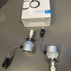 C6 6000K H7 LED Headlight Upgrade Kit - All-in-One Compact Design Elevate your nighttime driving with the FitRoute C6 H7 LED Headlight Kit, d