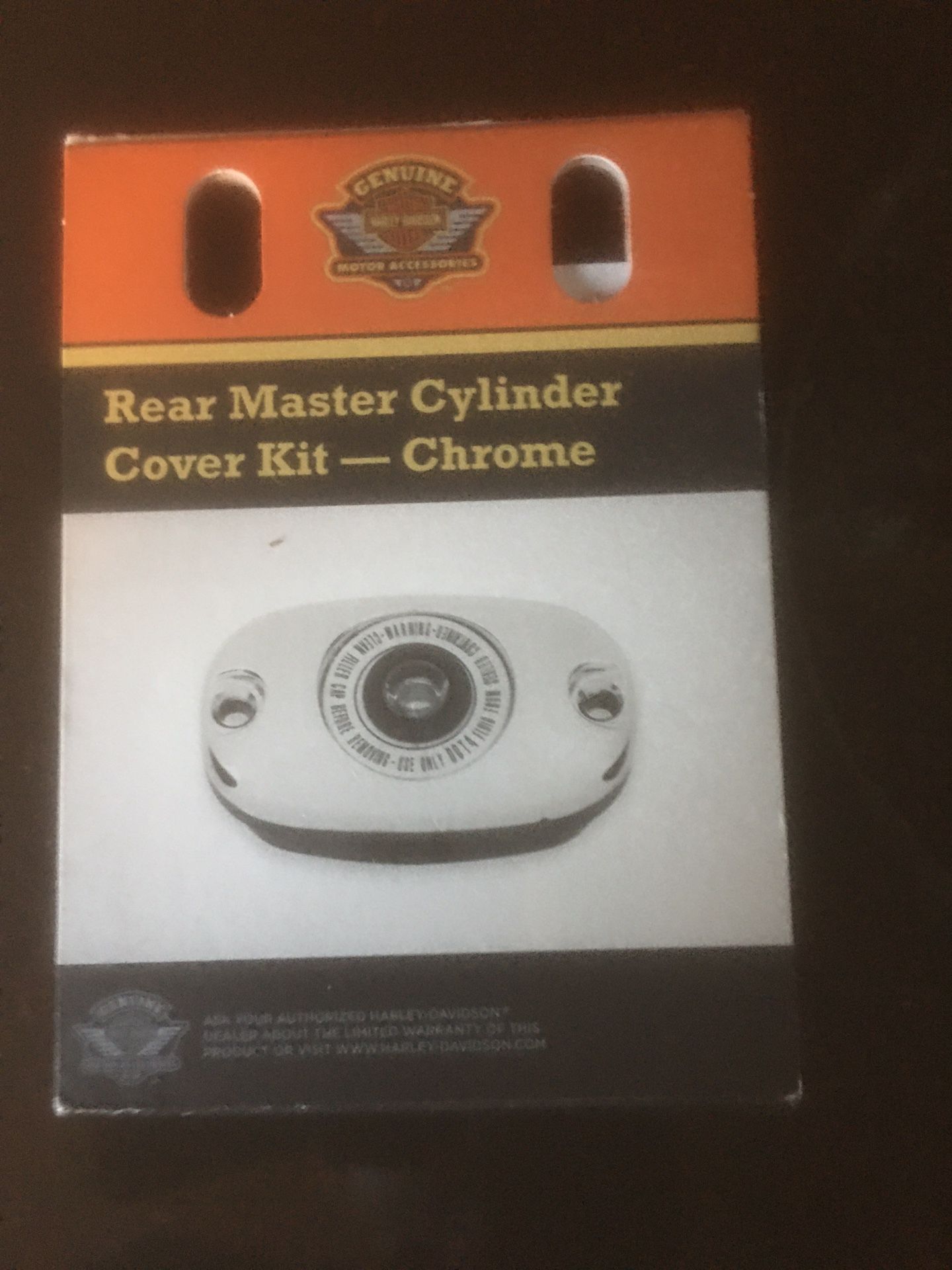 Harley Davidson Chrome Rear Master Cylinder Cover