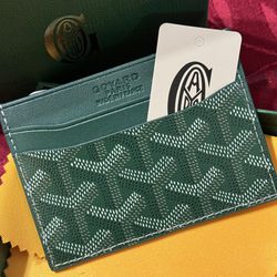 Goyard Card Holder Green 