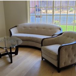 Elegant Sofa + 2 Matching Armchairs Set – Modern Classic Style