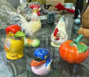 Vintage salt and pepper shakers