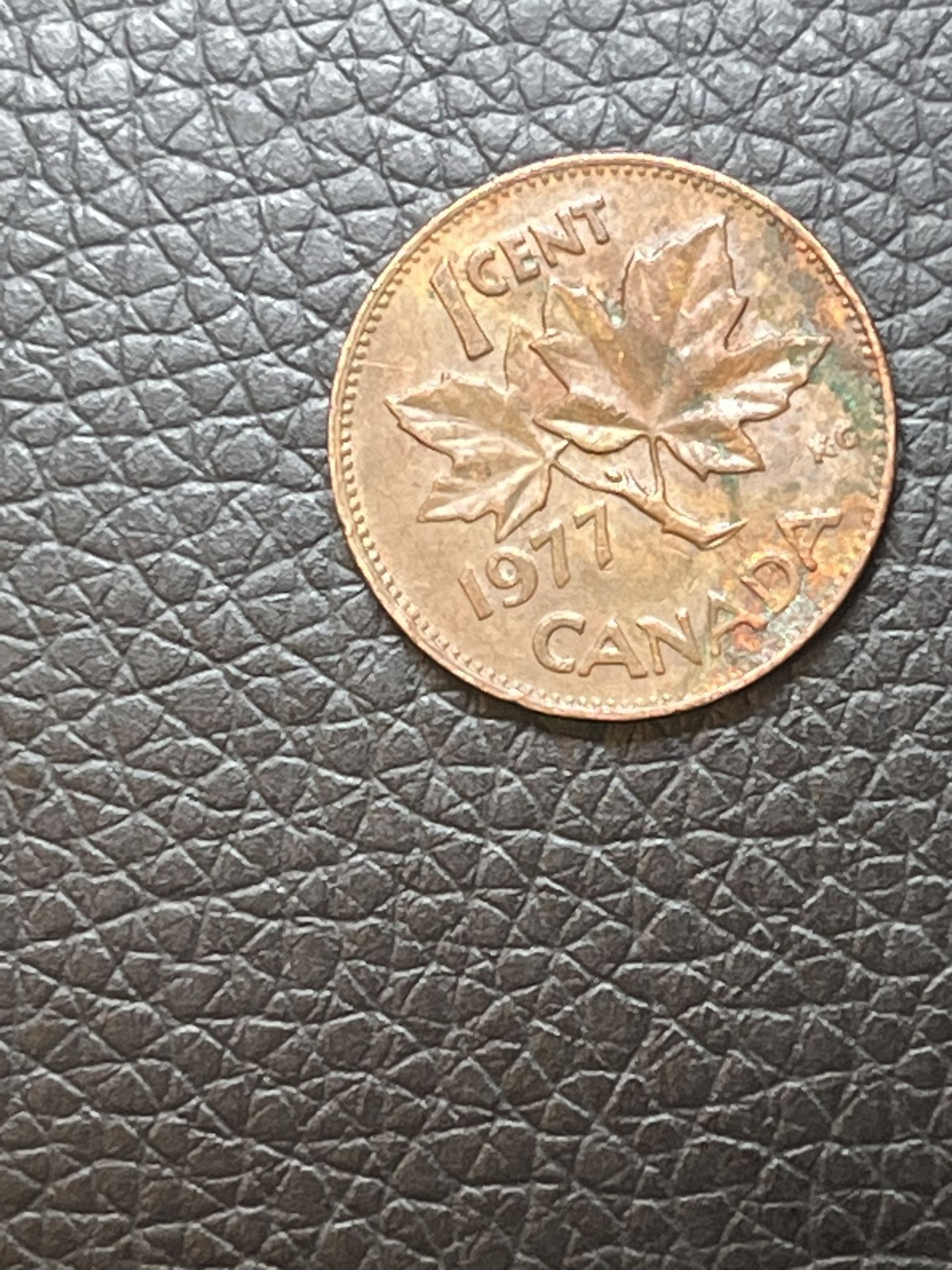 1977 Canadian Penny Coin
