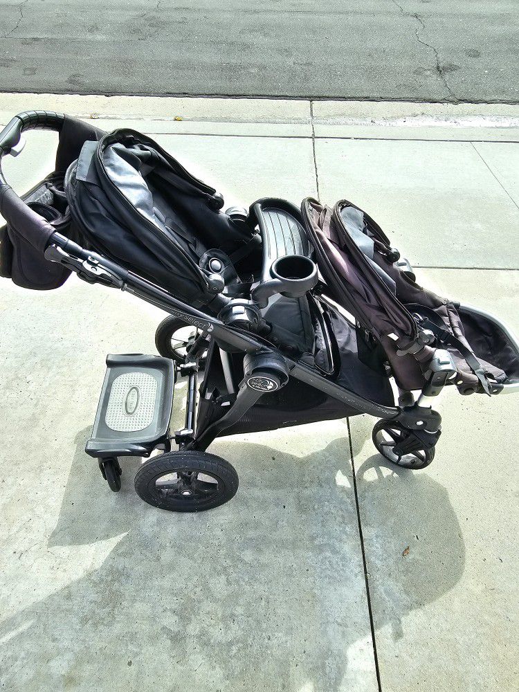Baby Jogger City Select Double Stroller With Attachment 