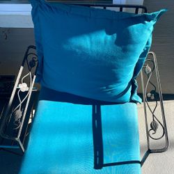 2 Cast Iron Rocking Patio Chairs