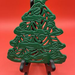 Vintage Cast Iron Christmas Tree Trivet-Taiwan