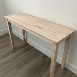 New Unfinished Solid Wood Table- Moving Sale