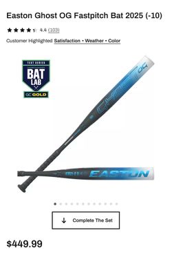 Easton Ghost OG Fastpitch Softball Bat 2025 (-10)