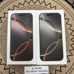 Apple IPhone 16 Pro 5G - Only $1 Today Pay The Rest Later! 
