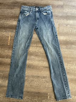Blue skinny jeans