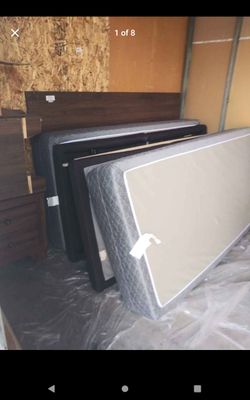 Okin adjustable massage bed comes with entire wood bed frame headboard/footboard