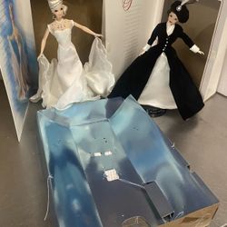 Two 1996 Barbie Classique Collection Starlight Dance Barbie & Romantic Interlude