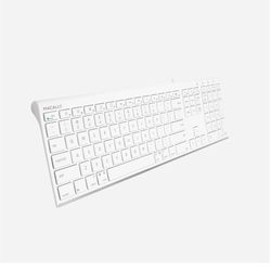 Quiet Keyboard w/ Number Pad - White