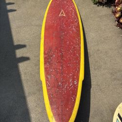 Vintage Single Fin Surfboard 