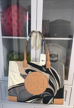 Tory Burch Ella Printed Canvas Tote Bag