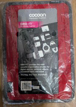 Cocoon Grid-It! Ultimate Organizer NEW Red 12"X8" CPG10RD