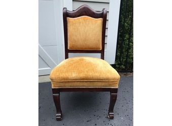 Antique chair - velvet upholstery