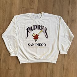 Vintage Padres Pullover Crewneck Sweatshirt 