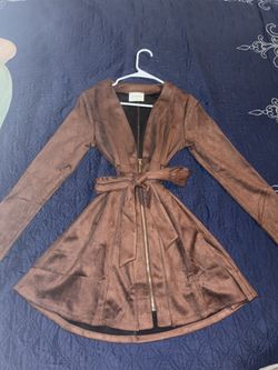 Womens Brown Cover Coat $11