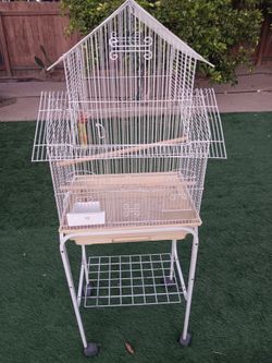 Bird cafe with stand