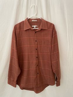 Orange/ Brown Flannel