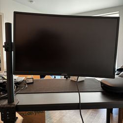 Gaming Monitor - Curved  MSI G2422C, 24", 1920 x 1080 (FHD) with Desk Mount Stand