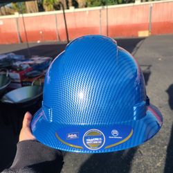 Blue Fiberglass Hard Hat