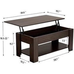 Espresso Lift Coffee Table
