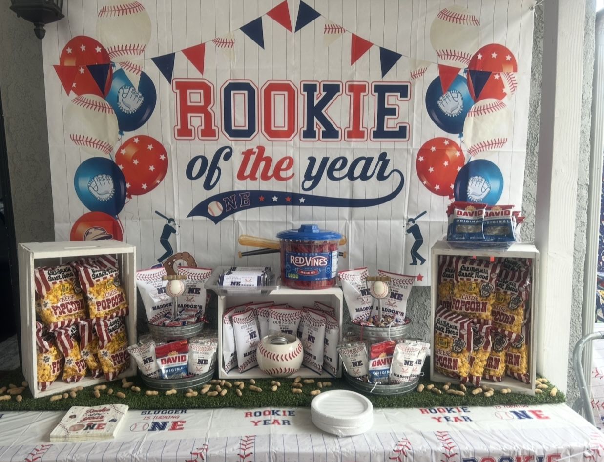 Rookie Of The Year 1st Birthday Decorations