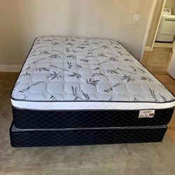 Queen Size Bamboo Mattress And Box Spring ( Mattress Only $ 239)