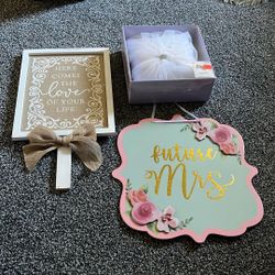 Wedding Signs & Ring Pillow 