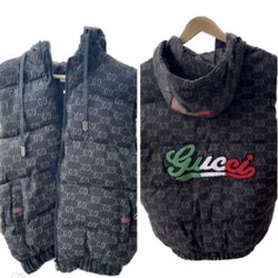 Brand New Super Luxury Mens L And XL Puffer Vests With Hoods 