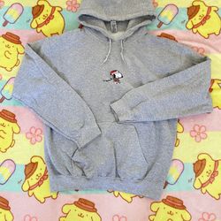 Gray Christmas Snoopy Hoodie
