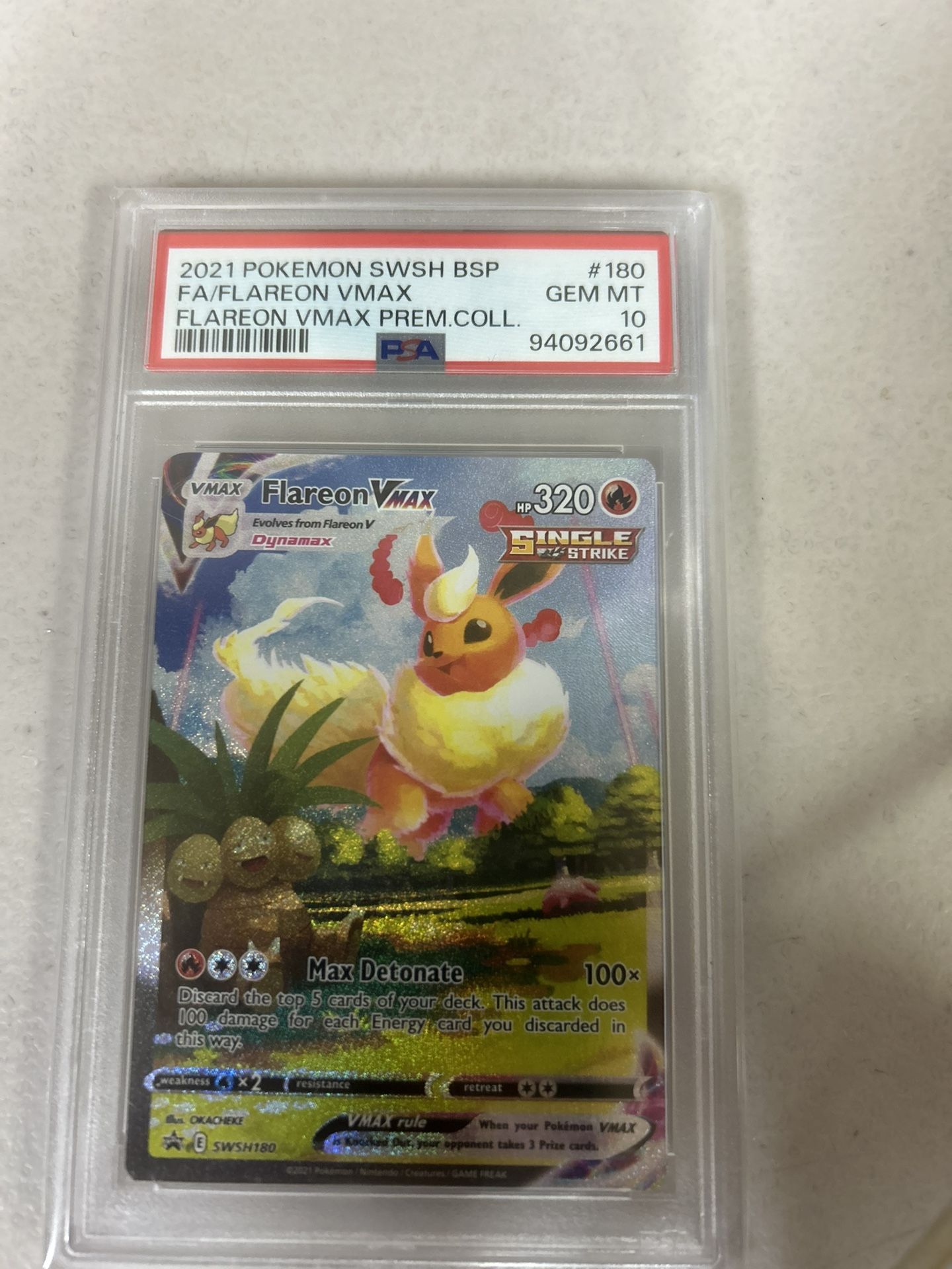 Flareon Vmax PSA 10