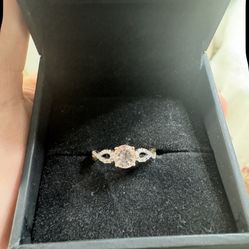 Rose Gold And Morganite Diamond Ring