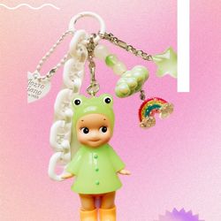 Sonny Angel rainy day frog keychain