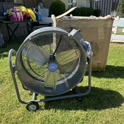 New Shop  iLIVING 24-in High Velocity Indoor Floor Fan, in Gray
