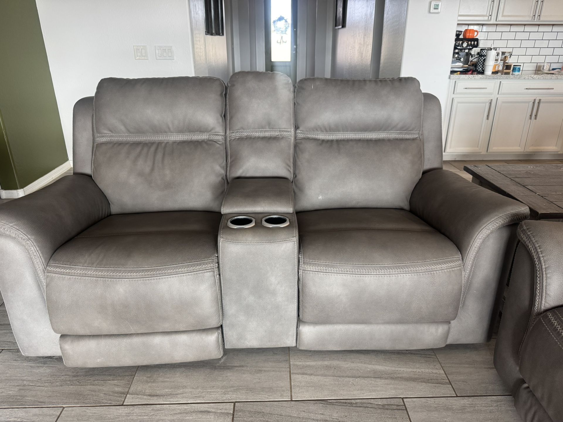 Ashley Furniture Reclining Sofa And Love Seat