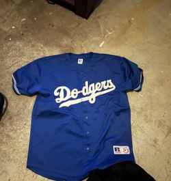 LA Dodgers Russell Athletic Baseball Jersey, the dickies shirt is a solid black