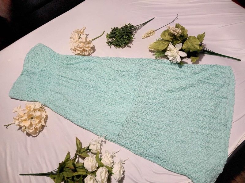 Mint Green Lace Dress
