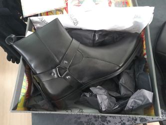 Carlos Santana harness leather boots