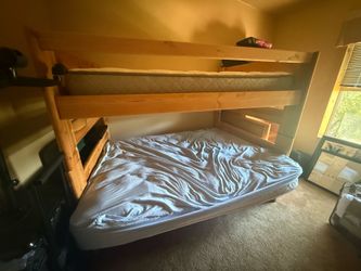 Trendwood full over full bunk bed w/ staircase