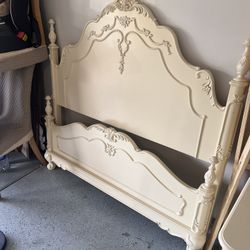 Queen Size Bed Frame Plus Nightstand