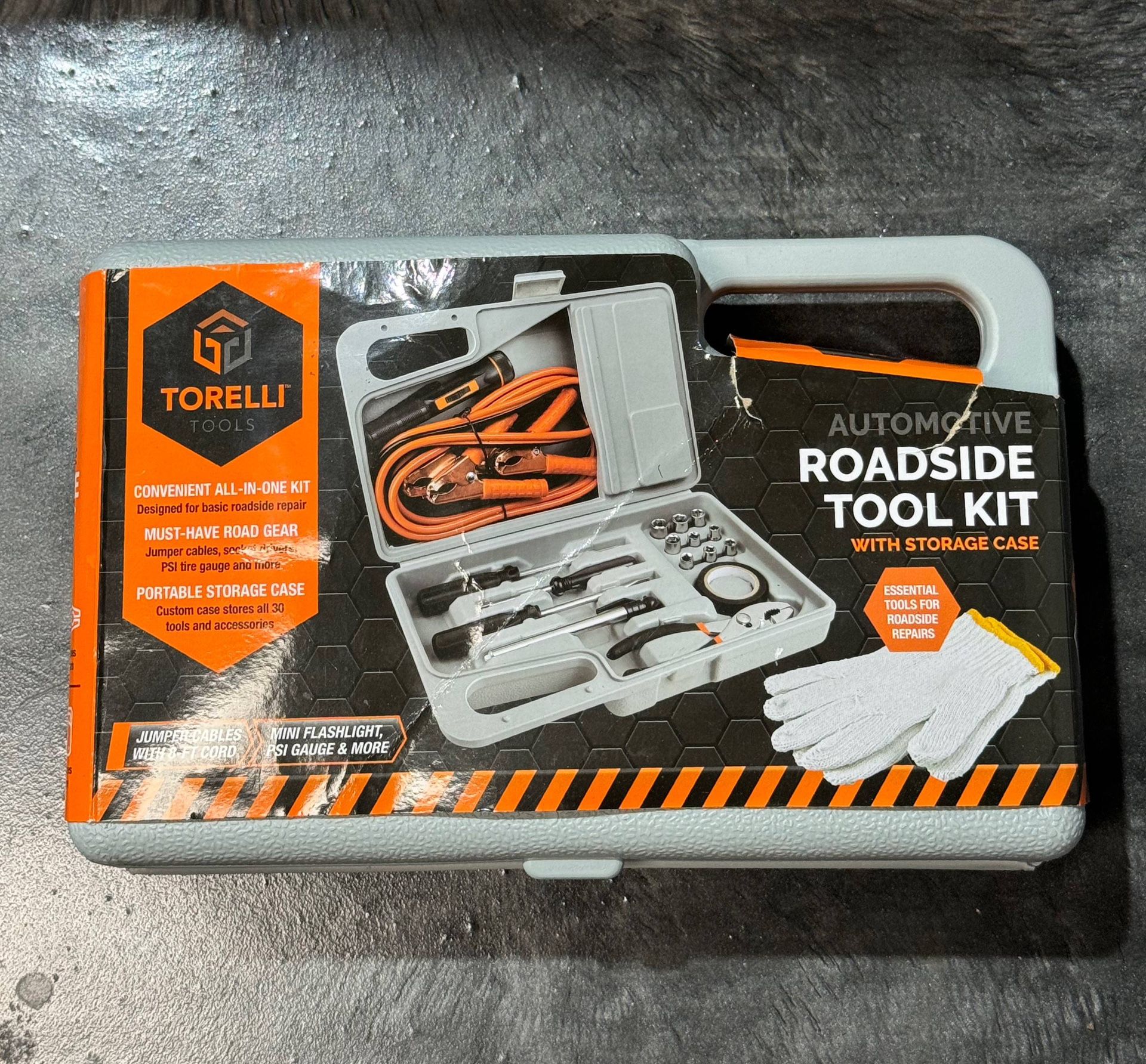 Torelli Tools Automotive Roadside Tool Kit W/ Storage Case New 30 Pieces & Case
