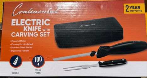 Continental Electric Knife with Carving Set